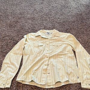 Rockies green western button down